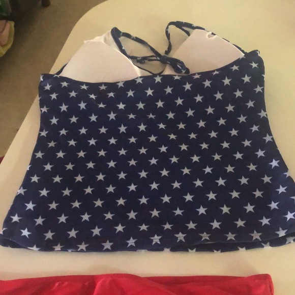 Bobbie Brooks Red White and Blue Ladies Swim suit - Picture 5 of 7